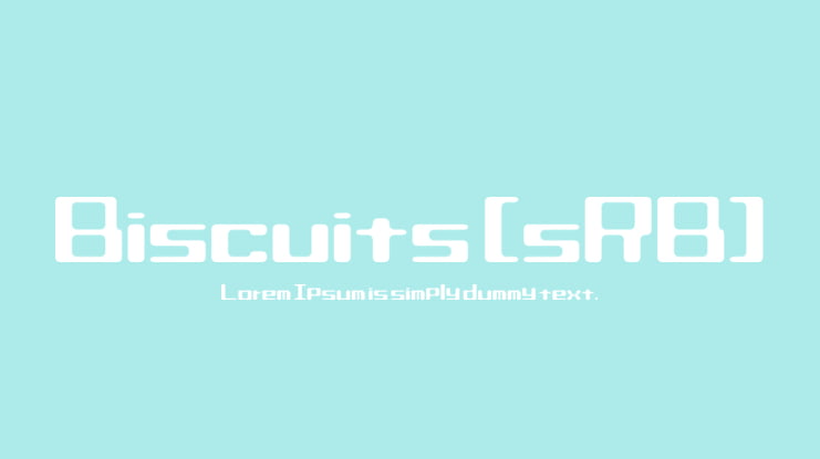 Biscuits (sRB) Font