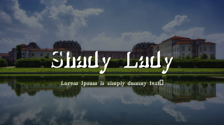 Shady Lady Font