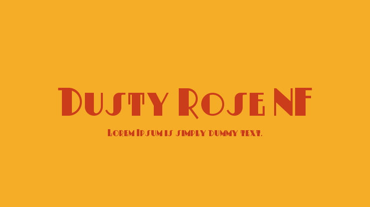 Dusty Rose NF Font