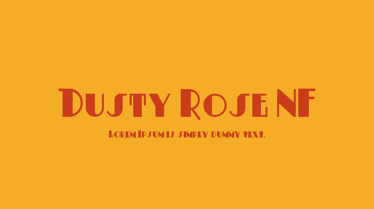 Dusty Rose NF Font