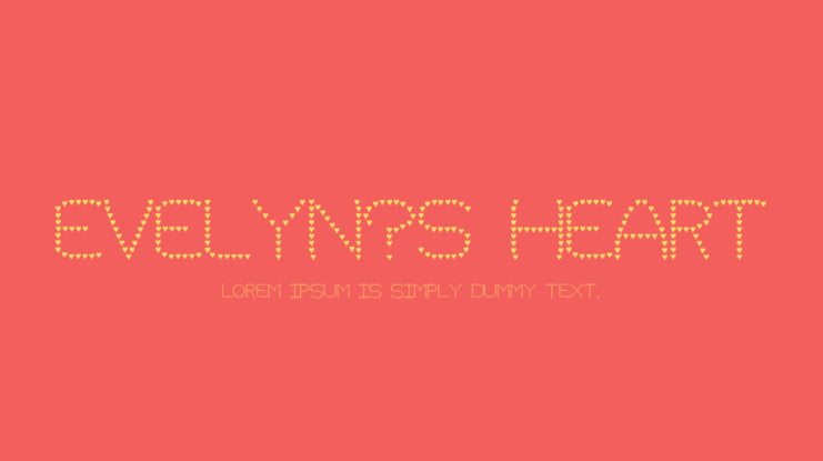 Evelyn's Heart Font