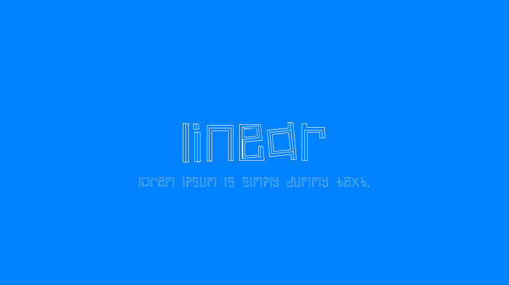 Linear Font