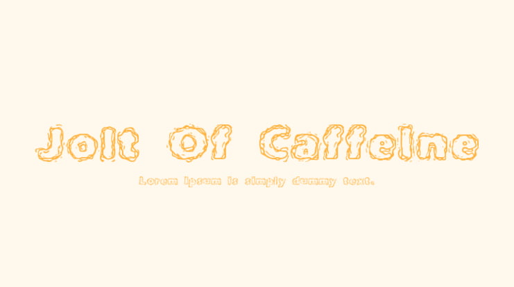 Jolt Of Caffeine Font