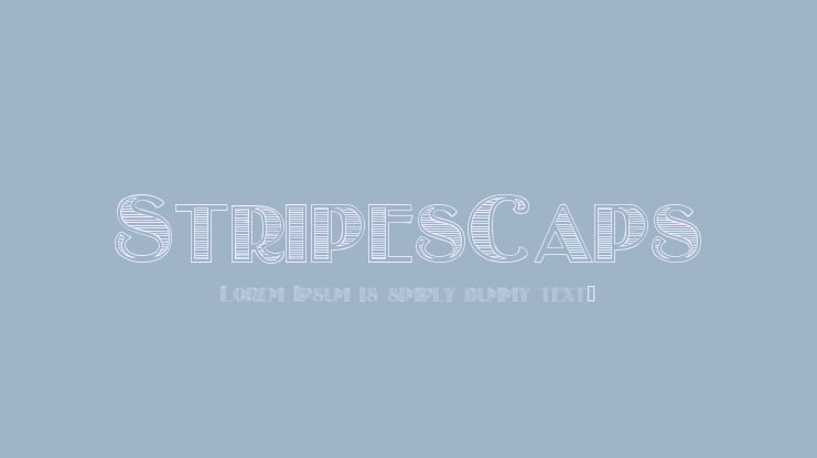 StripesCaps Font