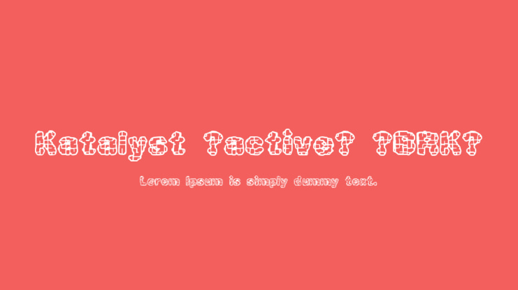 Katalyst [active] (BRK) Font Family