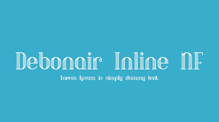 Debonair Inline NF Font