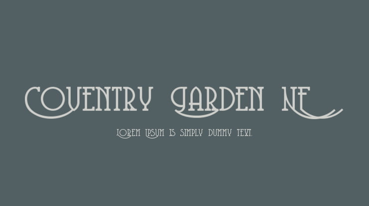 Coventry Garden NF Font