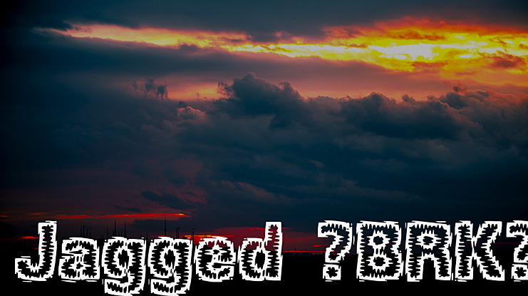 Jagged (BRK) Font