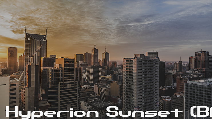 Hyperion Sunset (BRK) Font