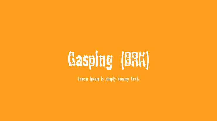 Gasping (BRK) Font