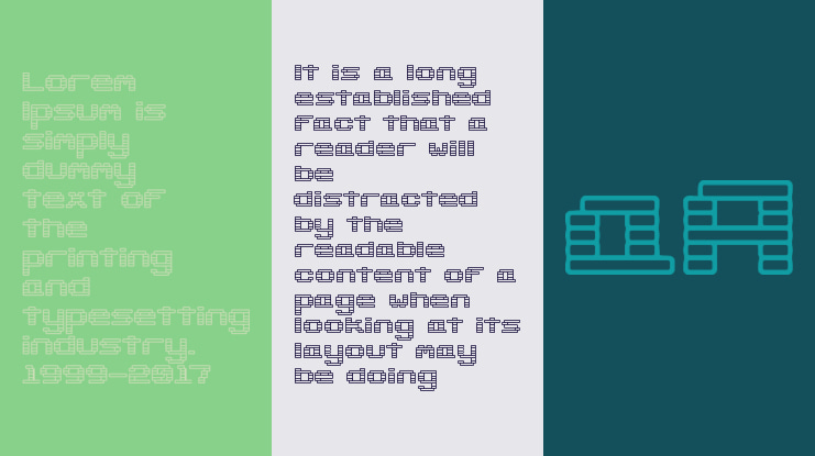 Gaposis Outline (BRK) Font Family