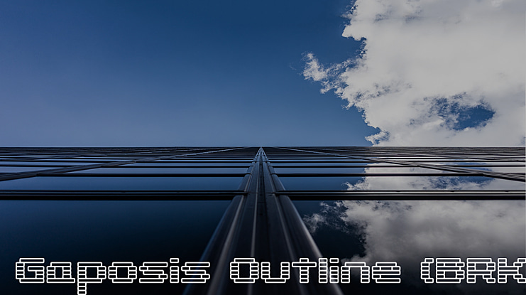 Gaposis Outline (BRK) Font Family