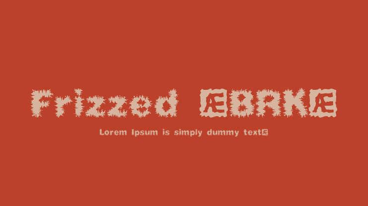 Frizzed (BRK) Font
