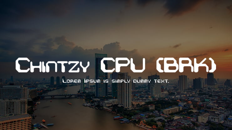 Chintzy CPU (BRK) Font Family