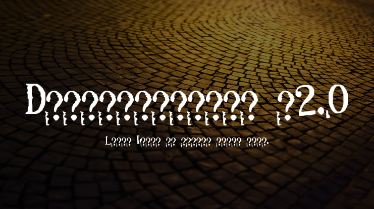 Depressionist v2.0 Font