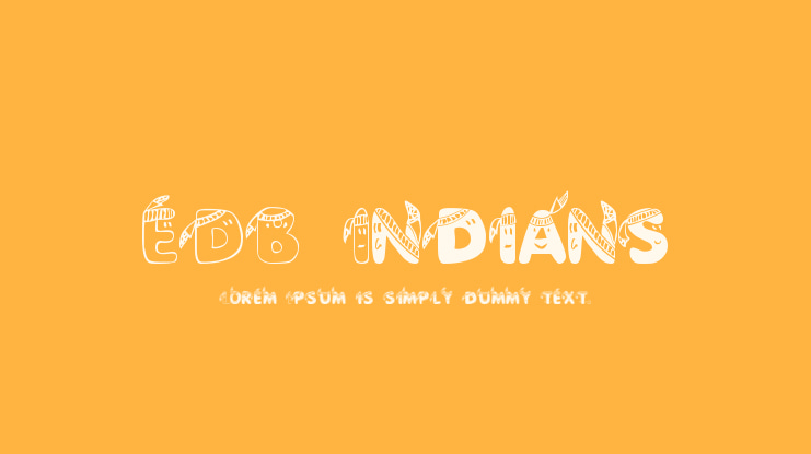 EDB Indians Font