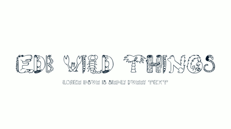 EDB Wild Things Font