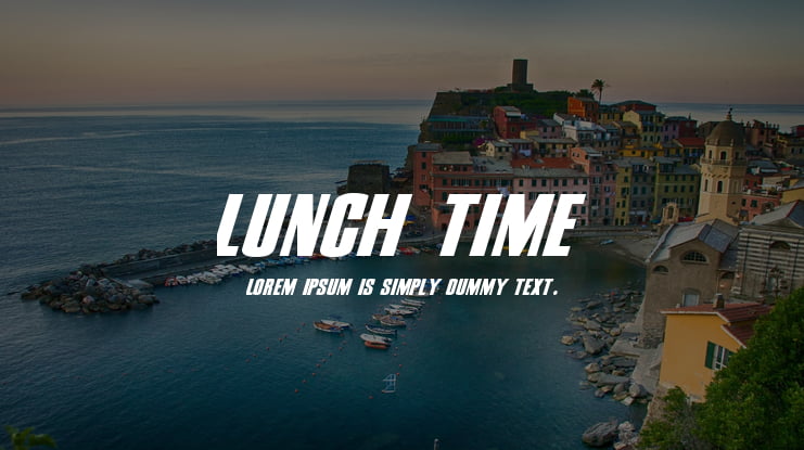 Lunch time Font