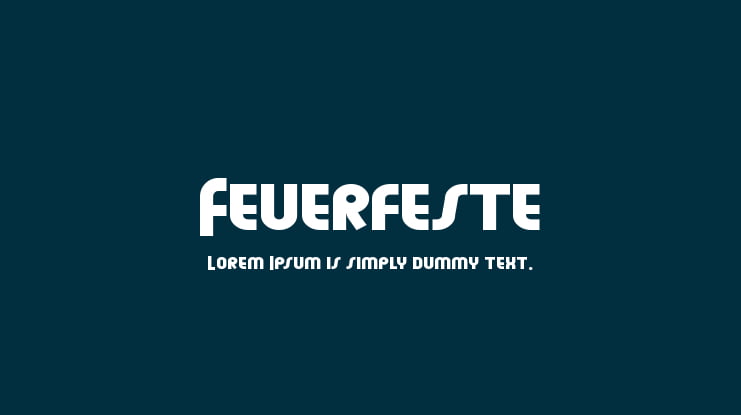 Feuerfeste Font Family