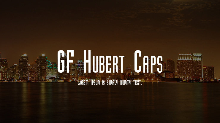GF Hubert Caps Font