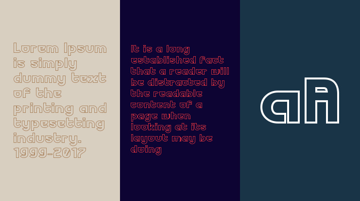 Futurex Phat Outline Font Family