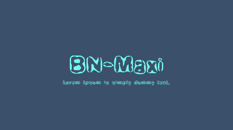 BN-Maxi Font