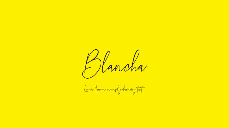 Blancha Font