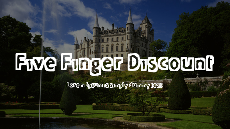 Five Finger Discount Font