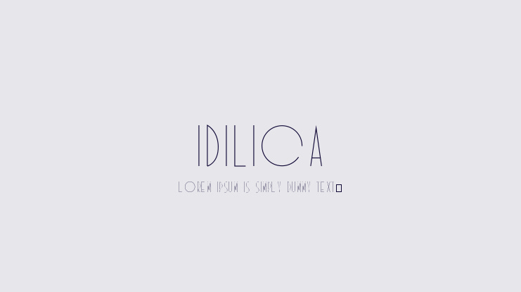 Idilica Font