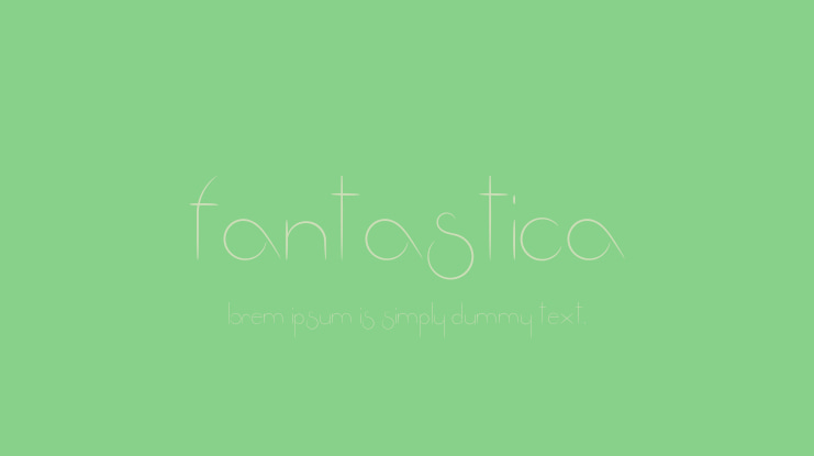 Fantastica Font