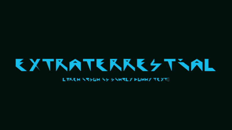 Extraterrestial Font