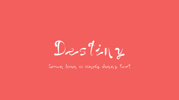 Destiny Font Family