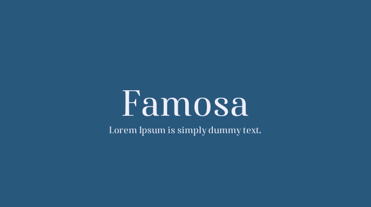 Famosa Font Family