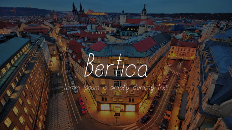 Bertica Font Family