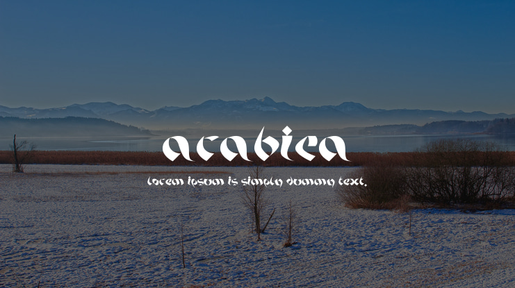 Arabica Font