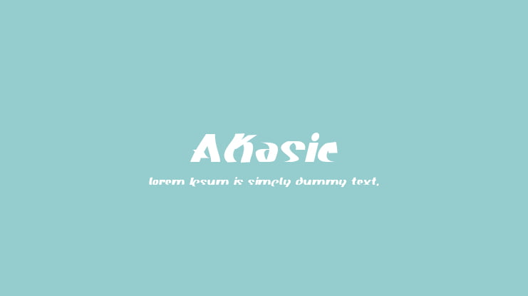 Akasic Font Family