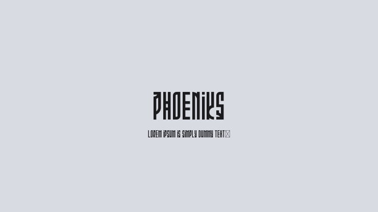 Phoeniks Font