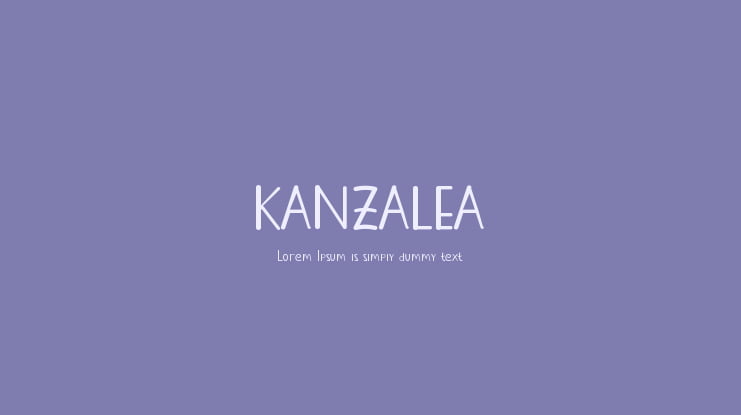 KANZALEA Font Family
