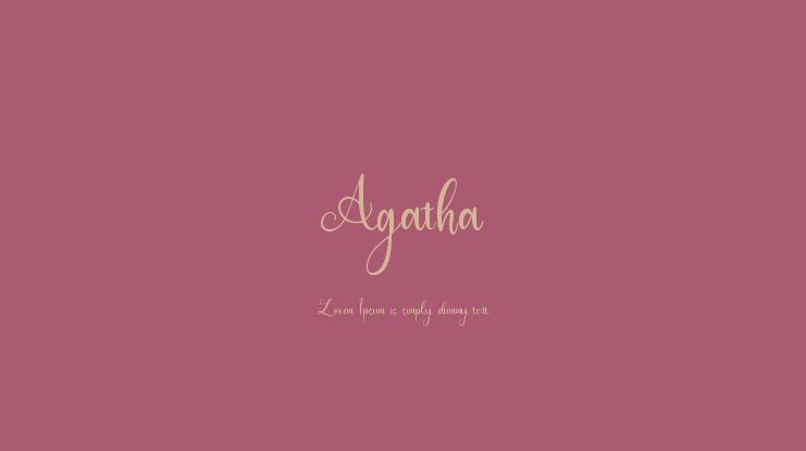 Agatha Font