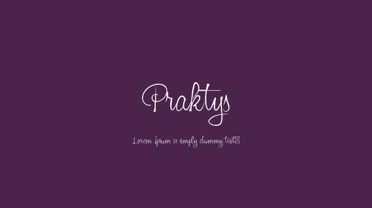 Praktys Font