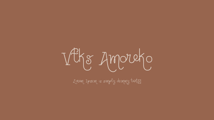 Vtks Amoreko Font