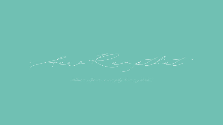 Auro Rumpthut Font