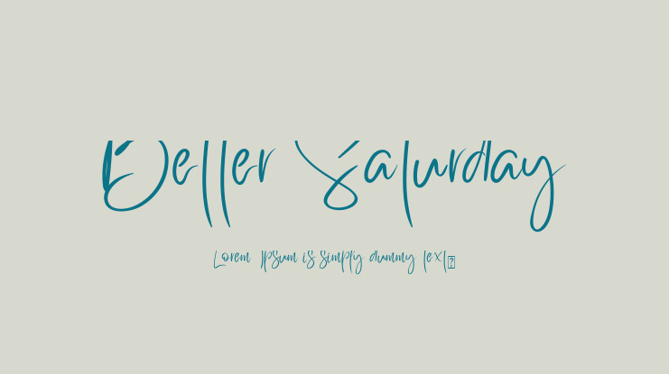 Better Saturday Font