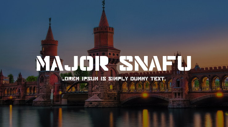 Major Snafu Font