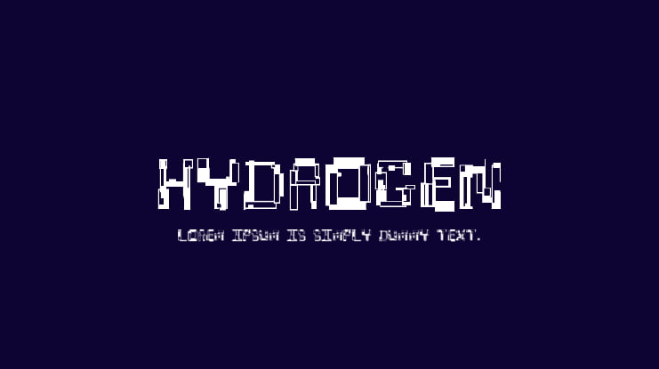 Hydrogen Font