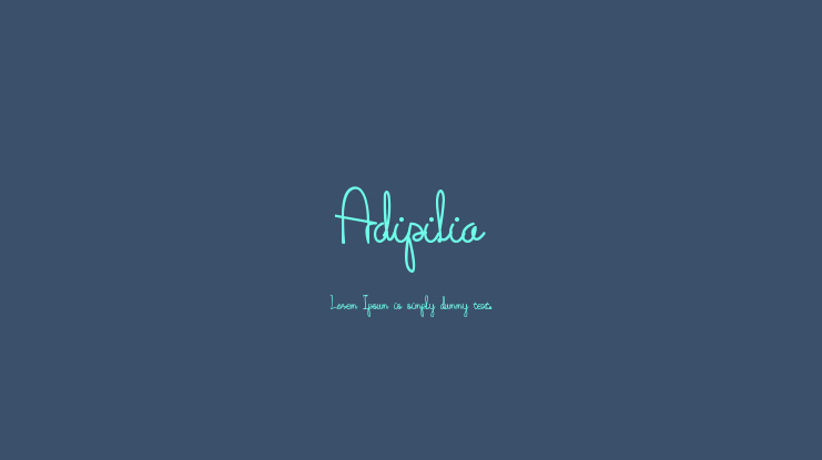 Adipilia Font