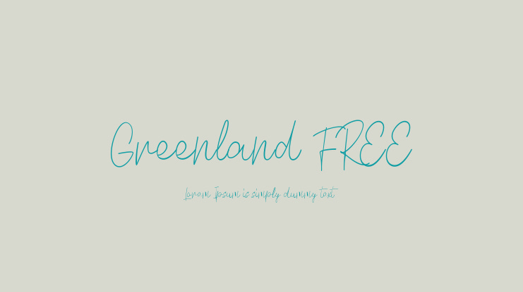 Greenland FREE Font Family