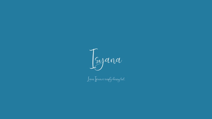 Isyana Font