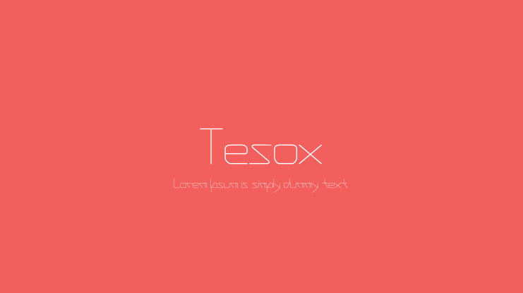 Tesox Font