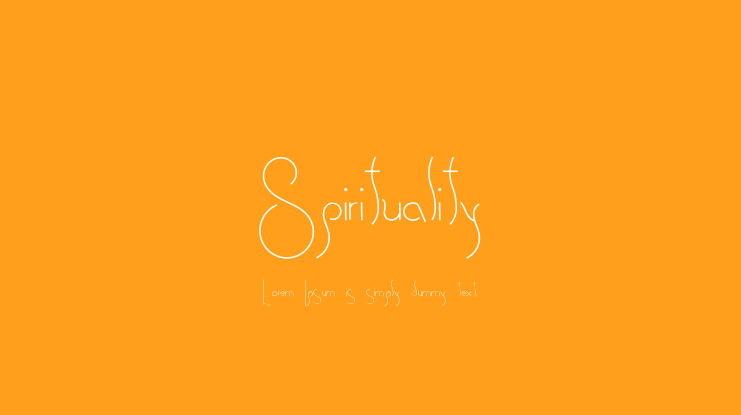 Spirituality Font